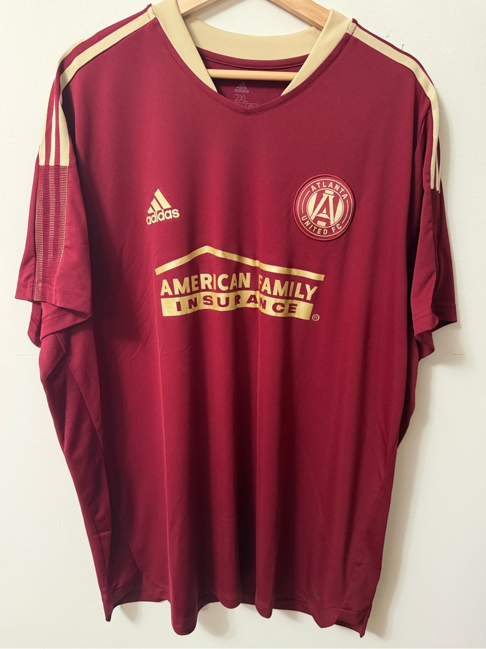 adidas Maroon Performance Soccer Jersey